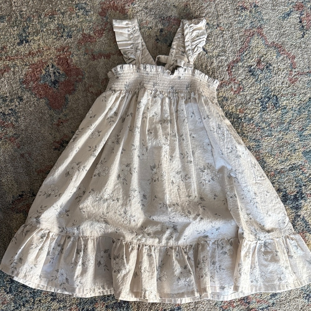 Jamie Kay Cream Floral Kids Dress